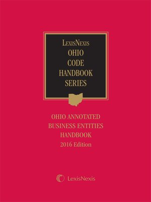 cover image of Ohio Annotated Business Entities Handbook